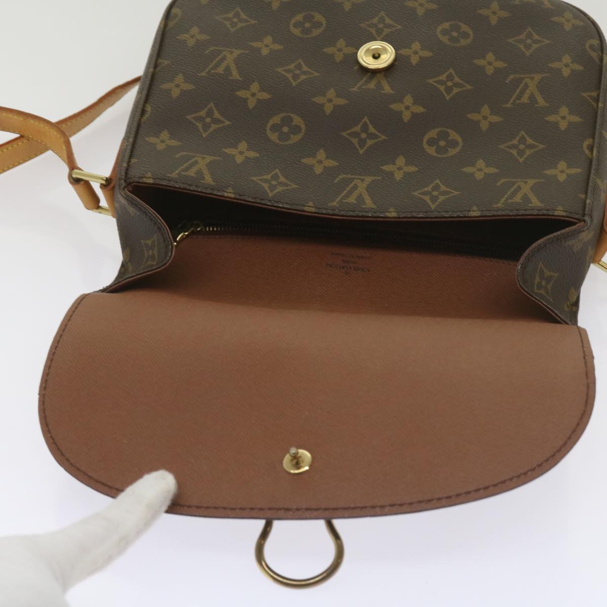 LOUIS VUITTON Monogram Saint Cloud GM Shoulder Bag M51242 LV Auth ep3635