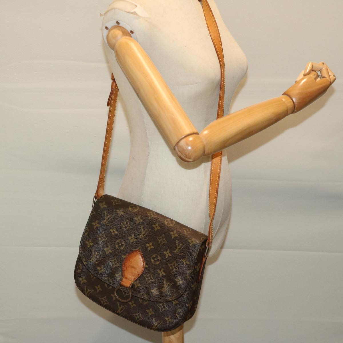 LOUIS VUITTON Monogram Saint Cloud GM Shoulder Bag M51242 LV Auth ep3636