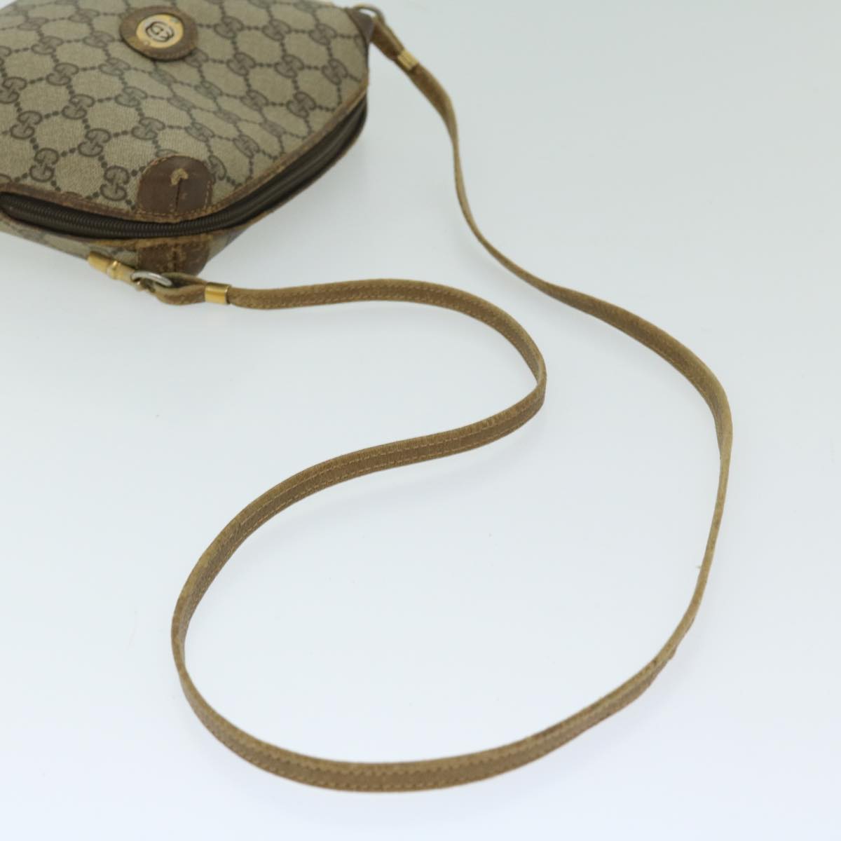 GUCCI GG Supreme Shoulder Bag PVC Beige 007 39 4916 Auth ep3641