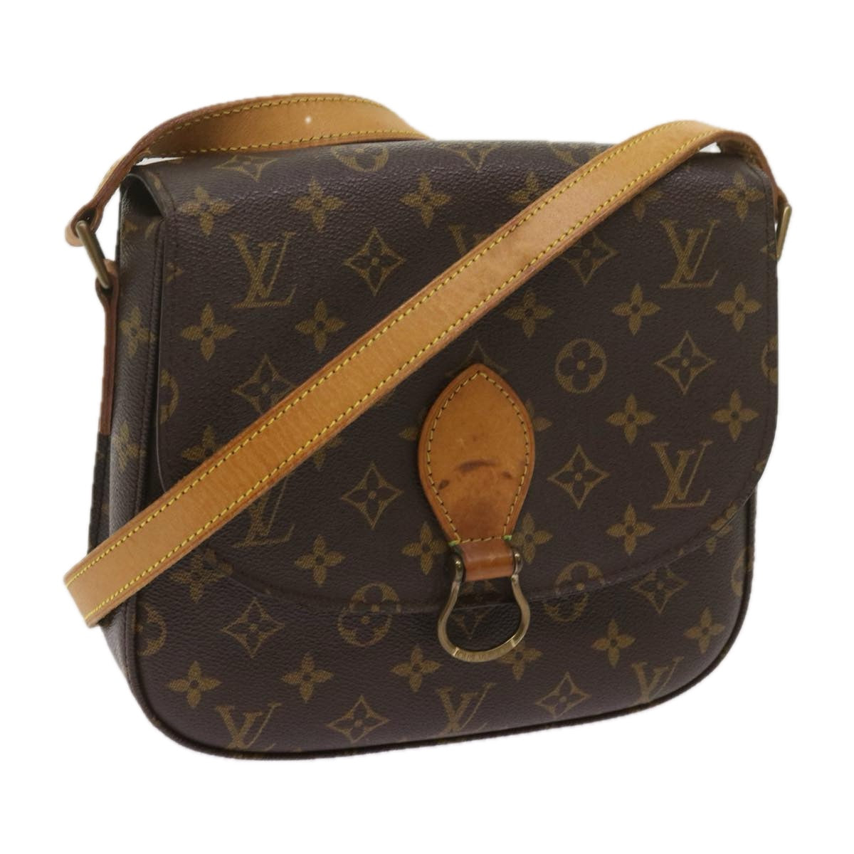 LOUIS VUITTON Monogram Saint Cloud GM Shoulder Bag M51242 LV Auth ep3649