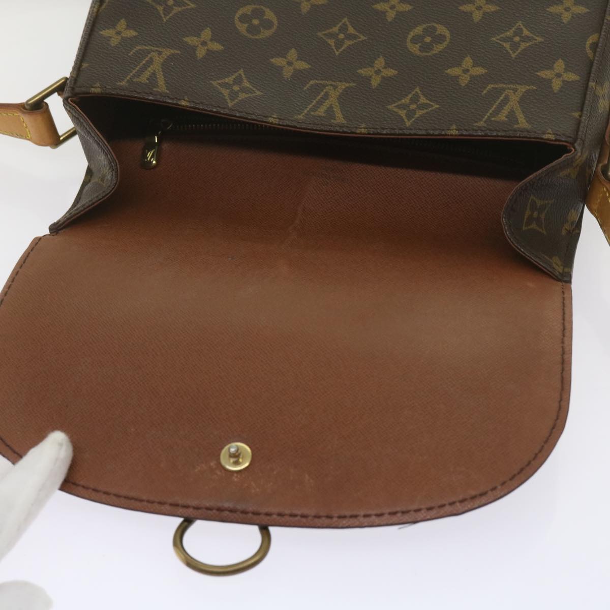 LOUIS VUITTON Monogram Saint Cloud GM Shoulder Bag M51242 LV Auth ep3649