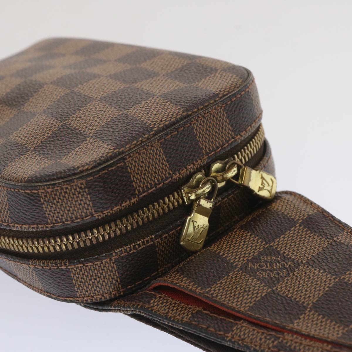 LOUIS VUITTON Damier Ebene Geronimos Shoulder Bag N51994 LV Auth ep3650