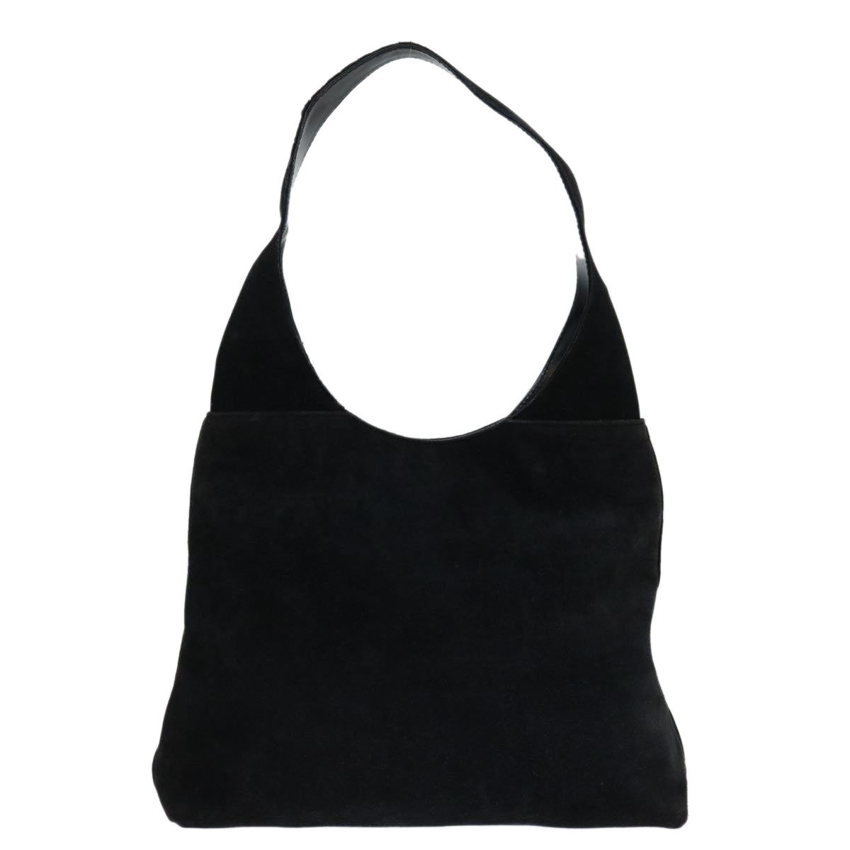 GUCCI Shoulder Bag Suede Black Auth ep3653 - 0