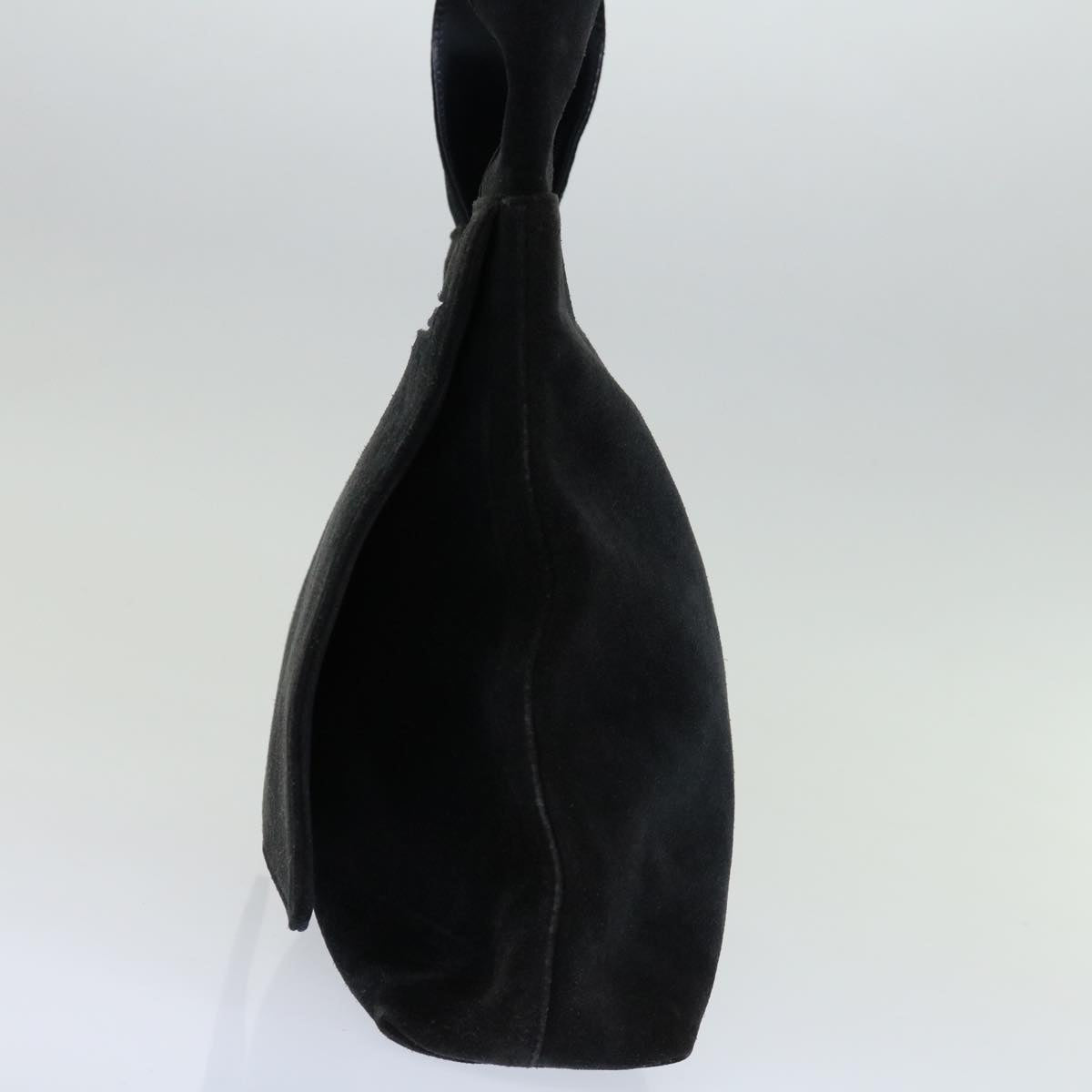 GUCCI Shoulder Bag Suede Black Auth ep3653