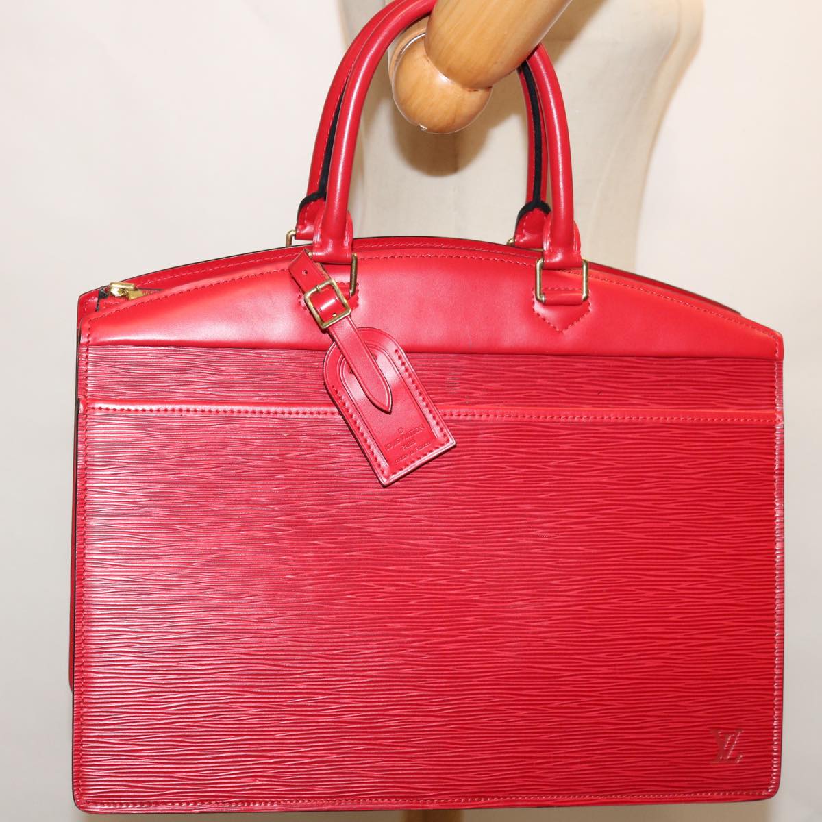 LOUIS VUITTON Epi Riviera Hand Bag Red M48187 LV Auth ep3679