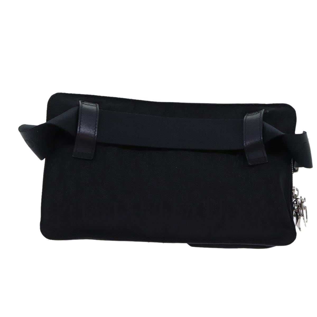 Christian Dior Trotter Canvas Waist bag Black Auth ep3700 - 0