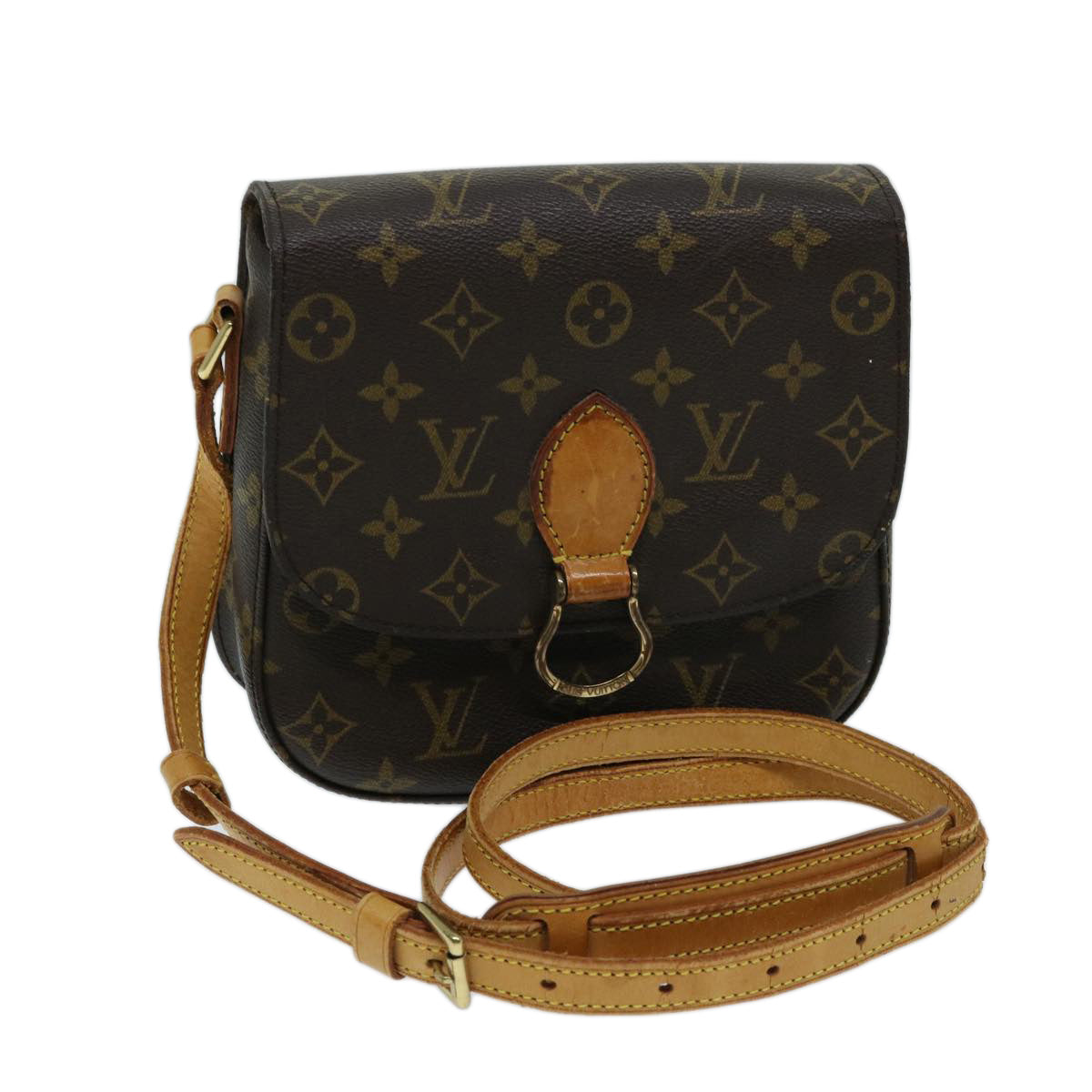 LOUIS VUITTON Monogram Saint Cloud MM Shoulder Bag M51243 LV Auth ep3705