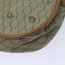 Christian Dior Honeycomb Canvas Shoulder Bag PVC Leather Beige Auth ep3713-9