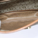 Christian Dior Honeycomb Canvas Shoulder Bag PVC Leather Beige Auth ep3713-11