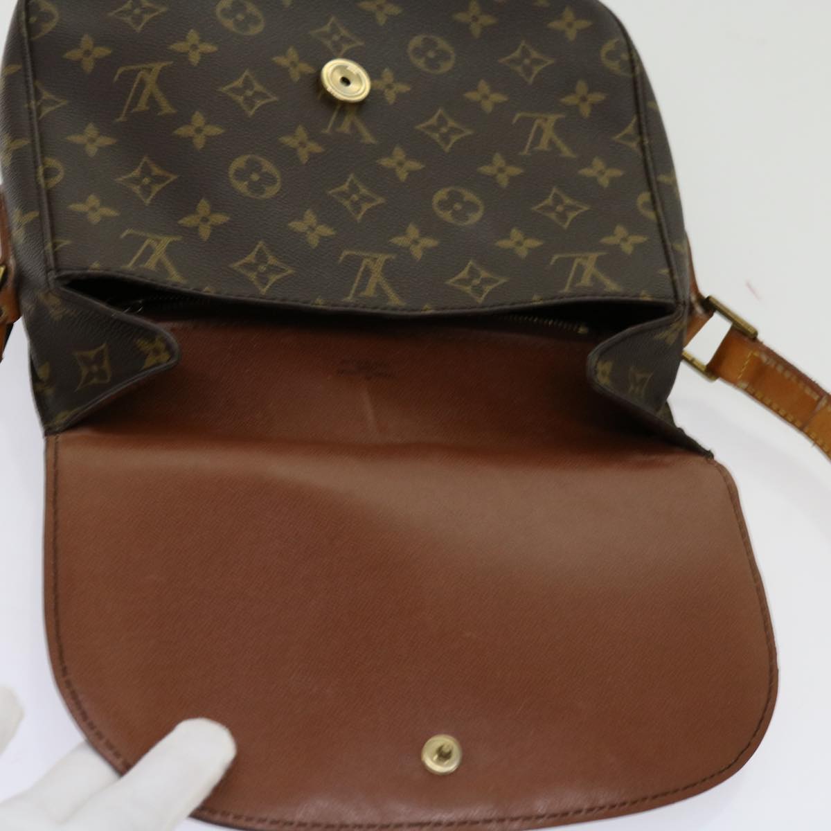 LOUIS VUITTON Monogram Saint Cloud GM Shoulder Bag M51242 LV Auth ep3729