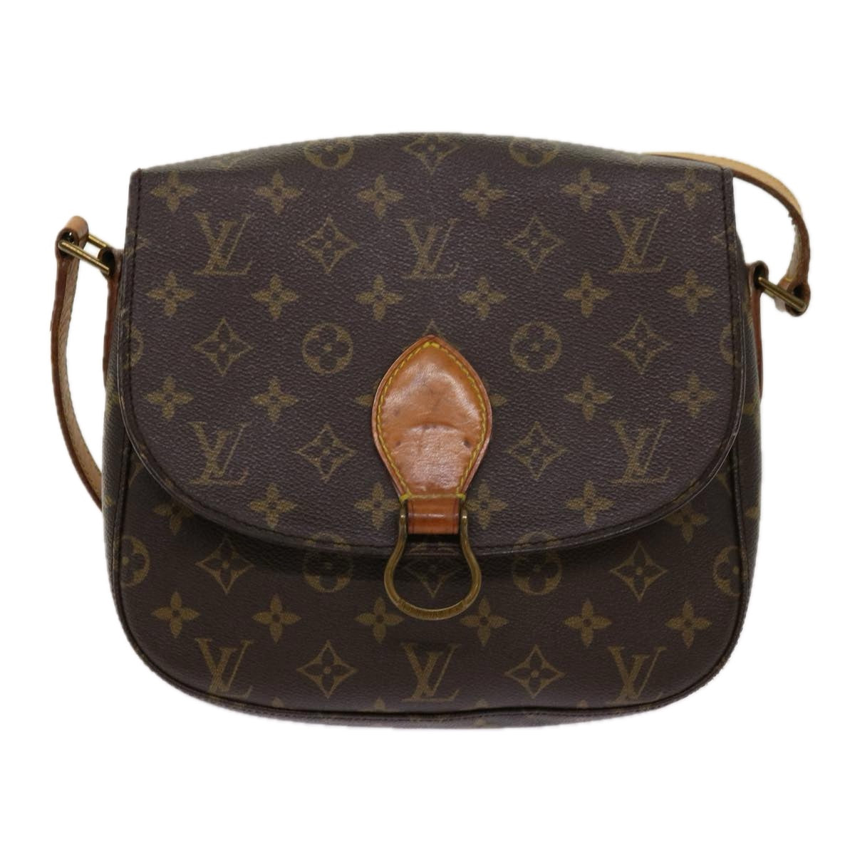 LOUIS VUITTON Monogram Saint Cloud GM Shoulder Bag M51242 LV Auth ep3729