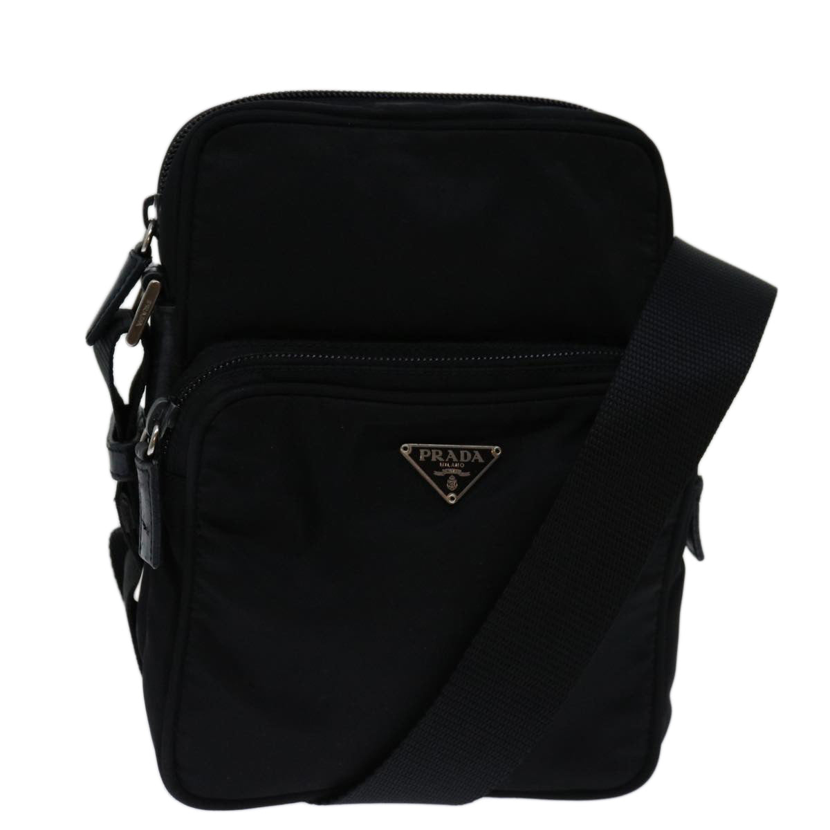 PRADA Shoulder Bag Nylon Black Auth ep3731