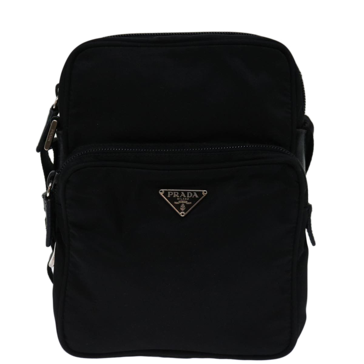 PRADA Shoulder Bag Nylon Black Auth ep3731