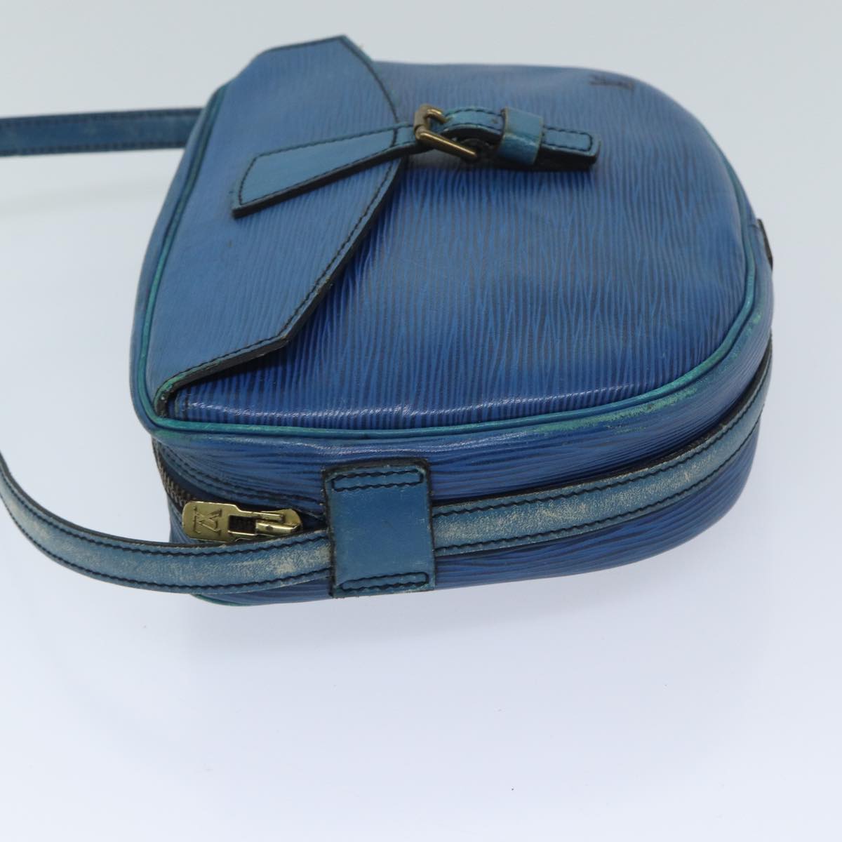 LOUIS VUITTON Epi June Feuille Shoulder Bag Blue M52155 LV Auth ep3733