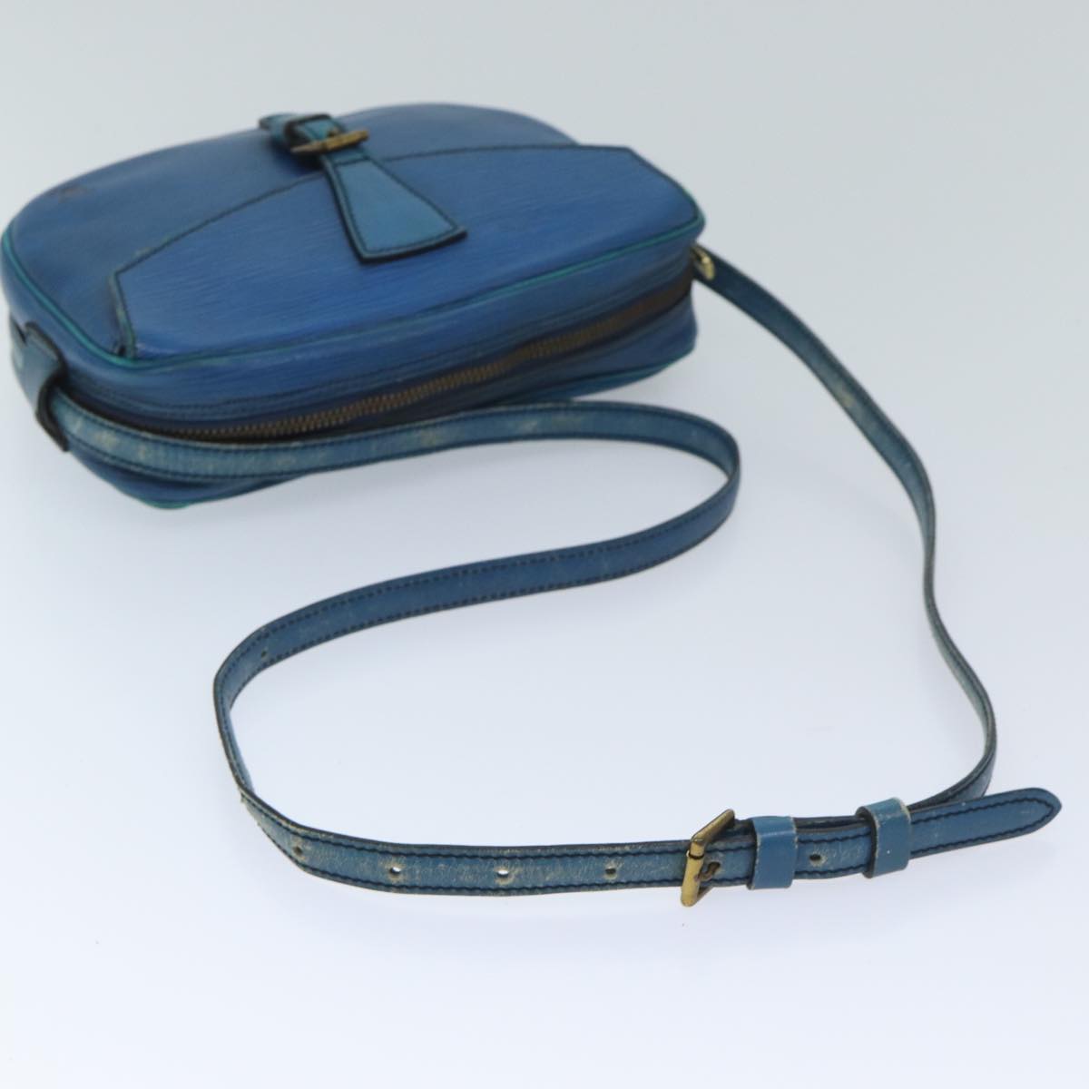 LOUIS VUITTON Epi June Feuille Shoulder Bag Blue M52155 LV Auth ep3733