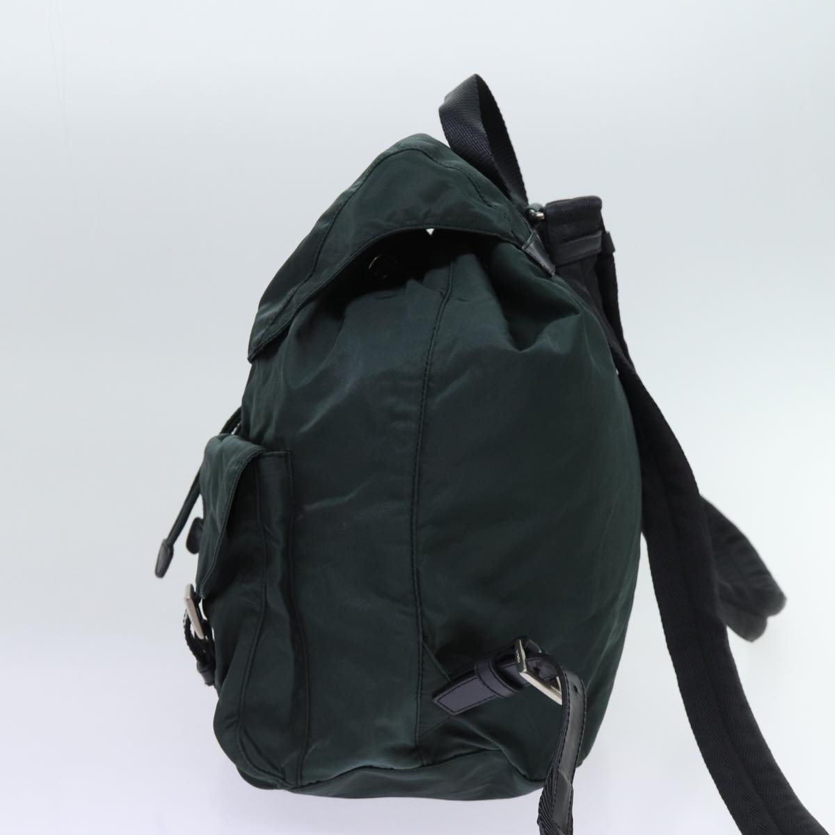 PRADA Backpack Nylon Green Auth ep3736