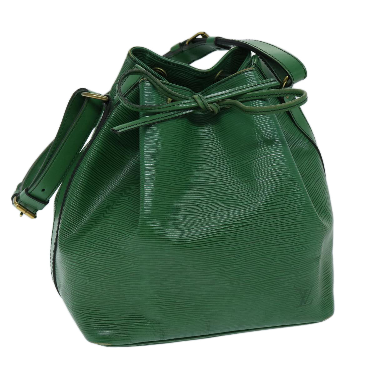 LOUIS VUITTON Epi Petit Noe Shoulder Bag Green M44104 LV Auth ep3740