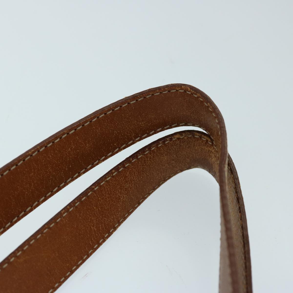 CELINE Macadam Canvas Tote Bag PVC Leather Brown Auth ep3752