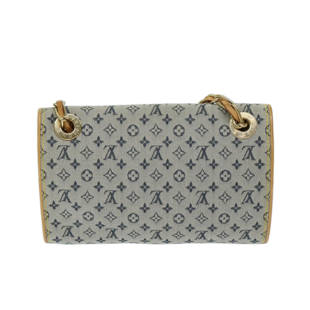 LOUIS VUITTON Monogram Mini Camille Chain Shoulder Bag Blue M92002 Auth ep3756