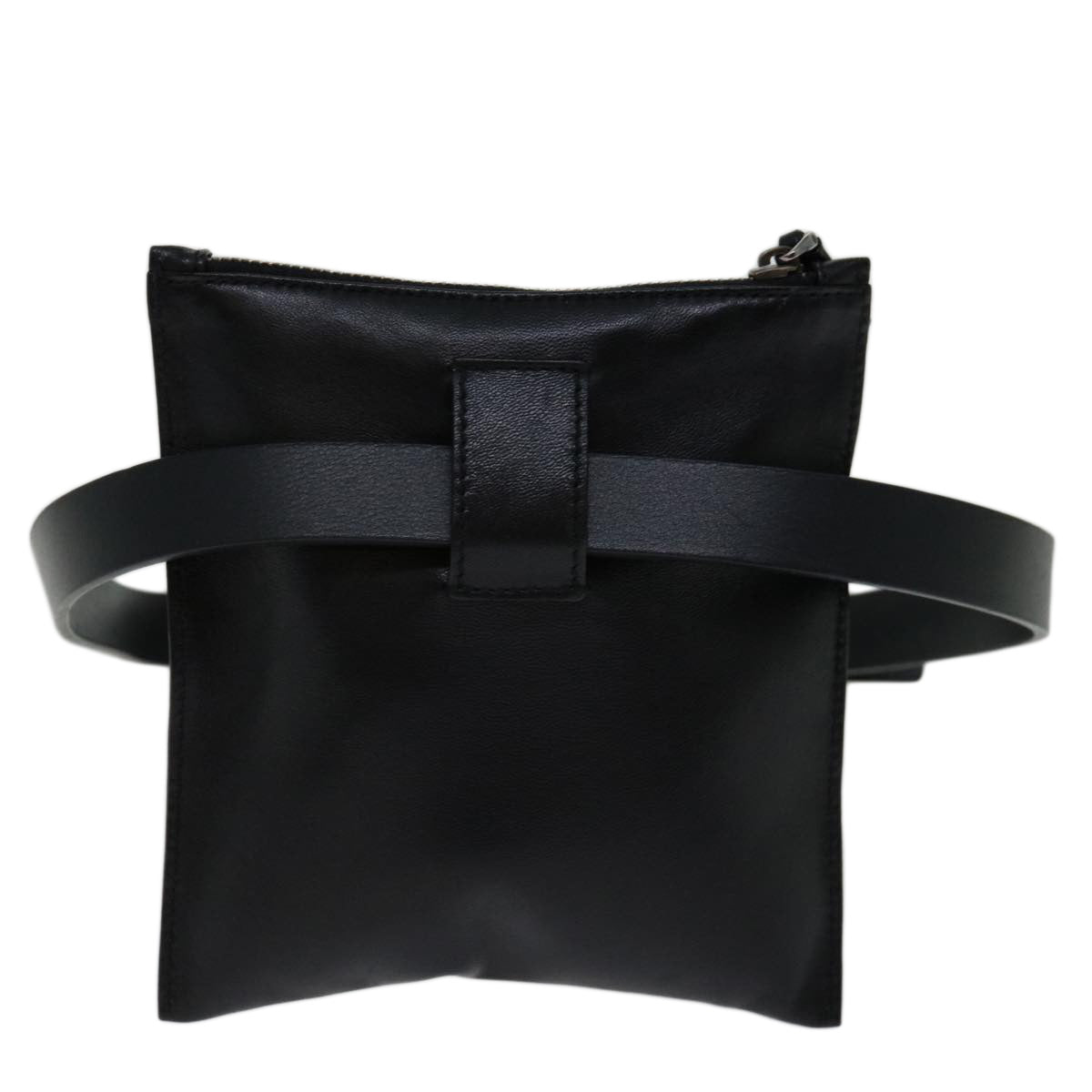GUCCI Waist bag Leather Black 037 1312 1669 Auth ep3757