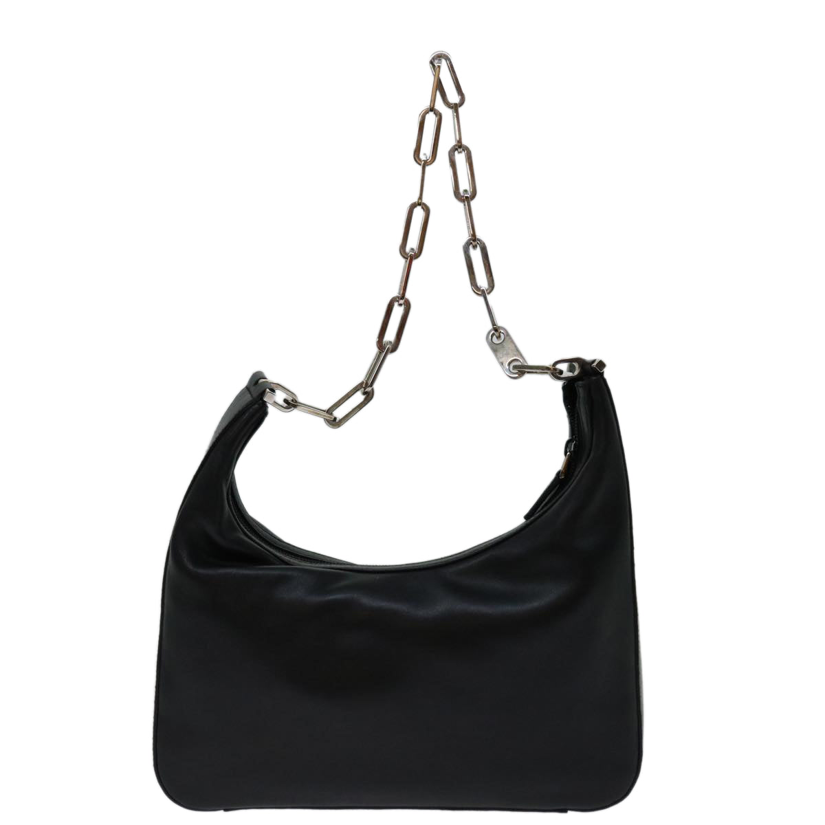 GUCCI Chain Shoulder Bag Leather Black 001 3873 001998 Auth ep3779 - 0
