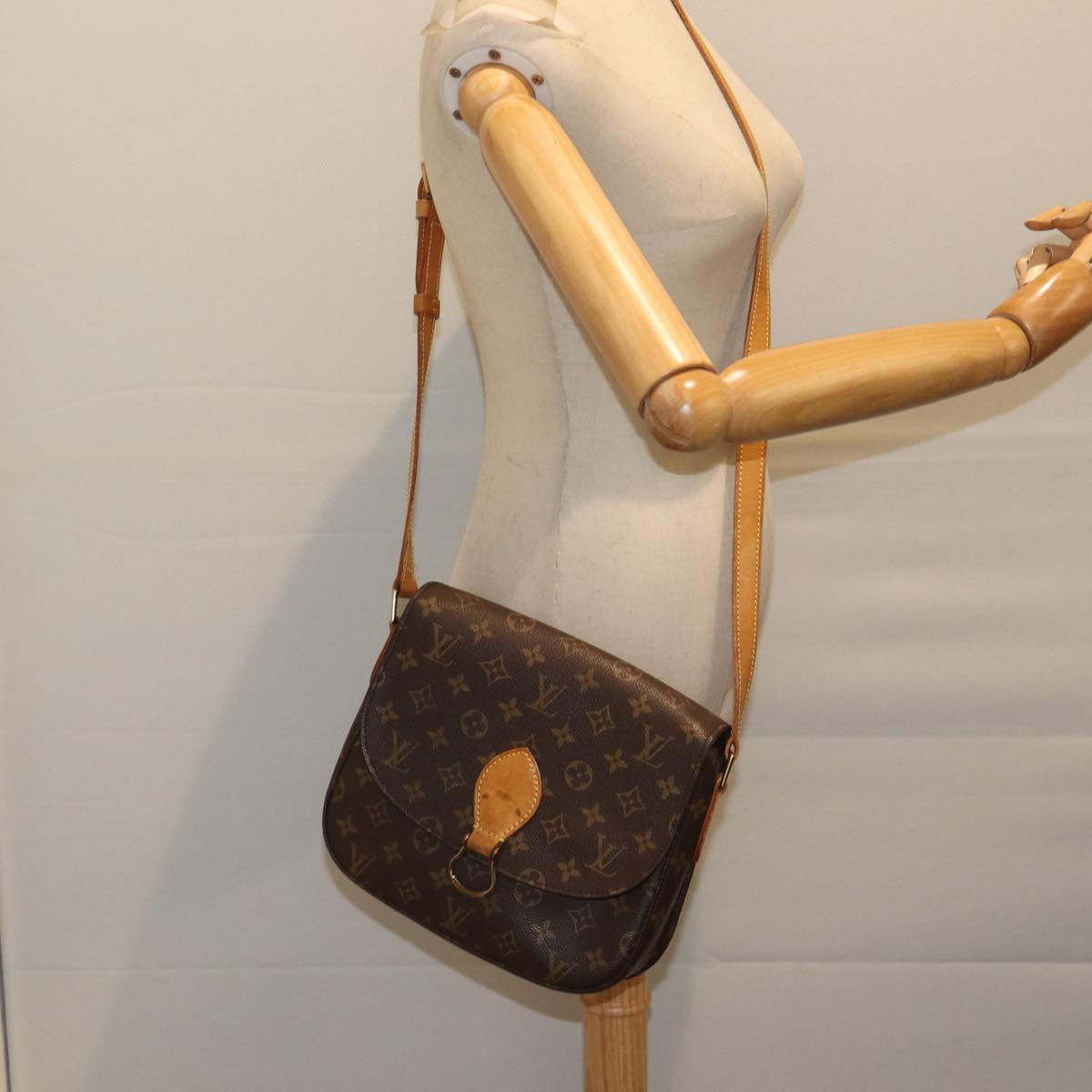 LOUIS VUITTON Monogram Saint Cloud GM Shoulder Bag M51242 LV Auth ep3794