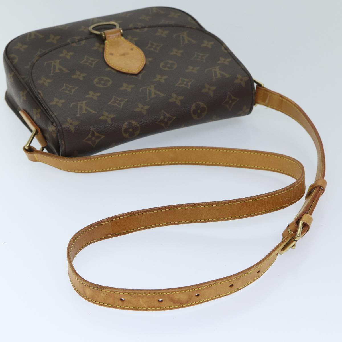 LOUIS VUITTON Monogram Saint Cloud GM Shoulder Bag M51242 LV Auth ep3794