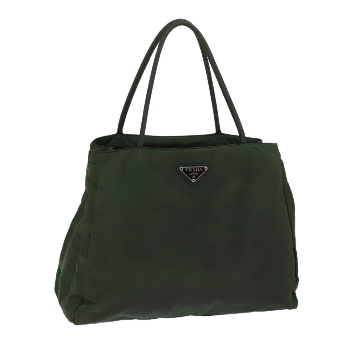 PRADA Tote Bag Nylon Green Auth ep3813
