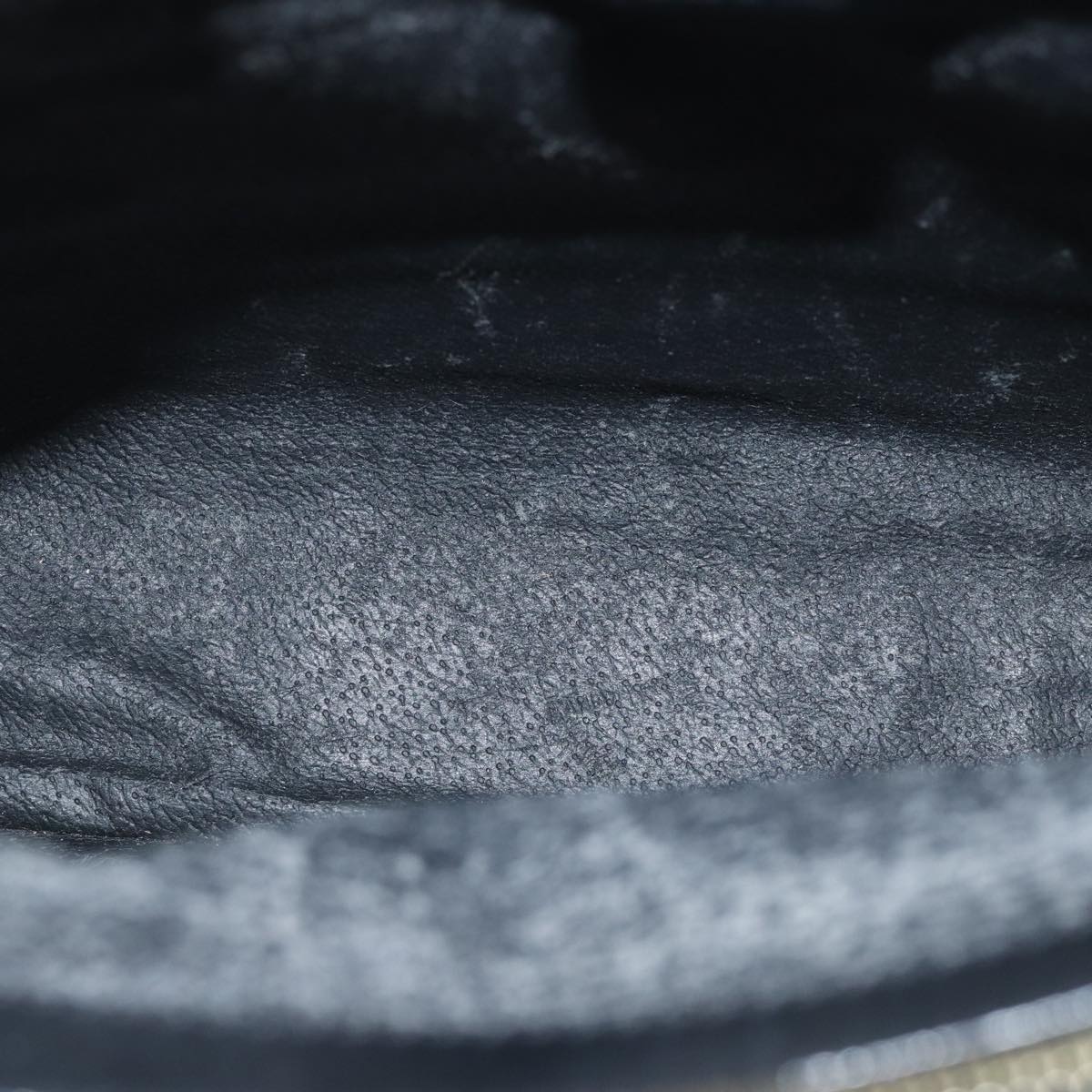 CELINE Macadam Canvas Hand Bag PVC Black Auth ep3818