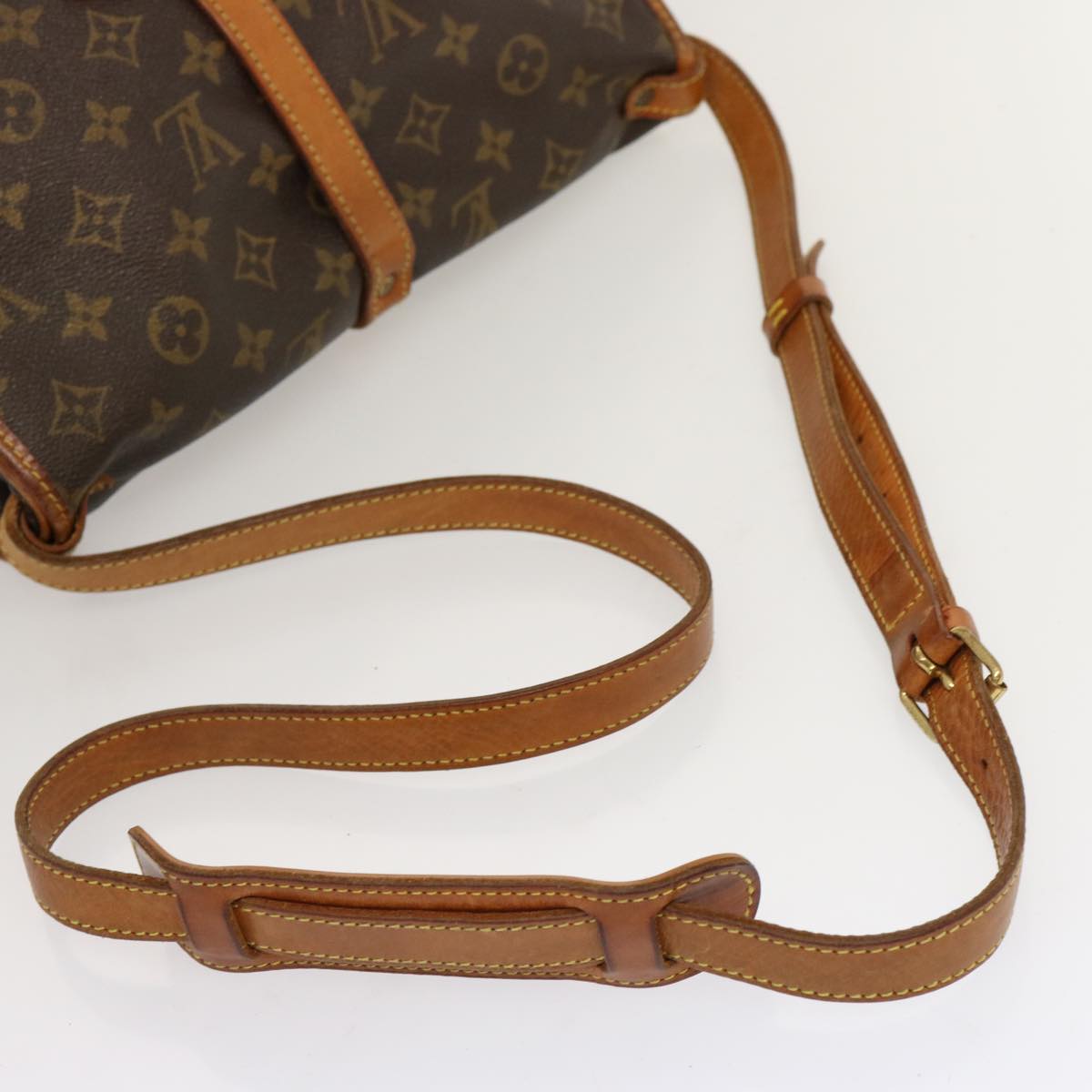 LOUIS VUITTON Monogram Saumur 30 Shoulder Bag M42256 LV Auth ep3870