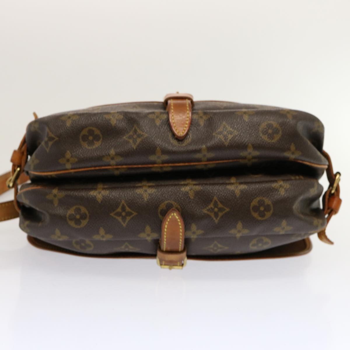 LOUIS VUITTON Monogram Saumur 30 Shoulder Bag M42256 LV Auth ep3870