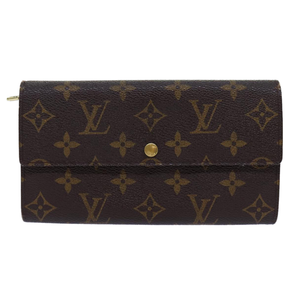 LOUIS VUITTON Monogram Pochette Porte Monnaie Credit Wallet M61725 Auth ep3878