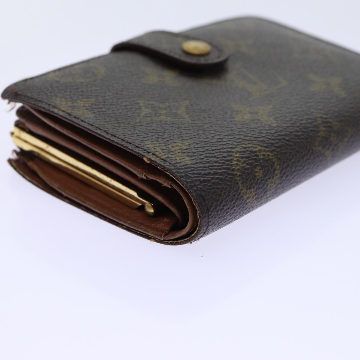 LOUIS VUITTON Monogram Porte Monnaie Billets Viennois Wallet M61663 Auth ep3879