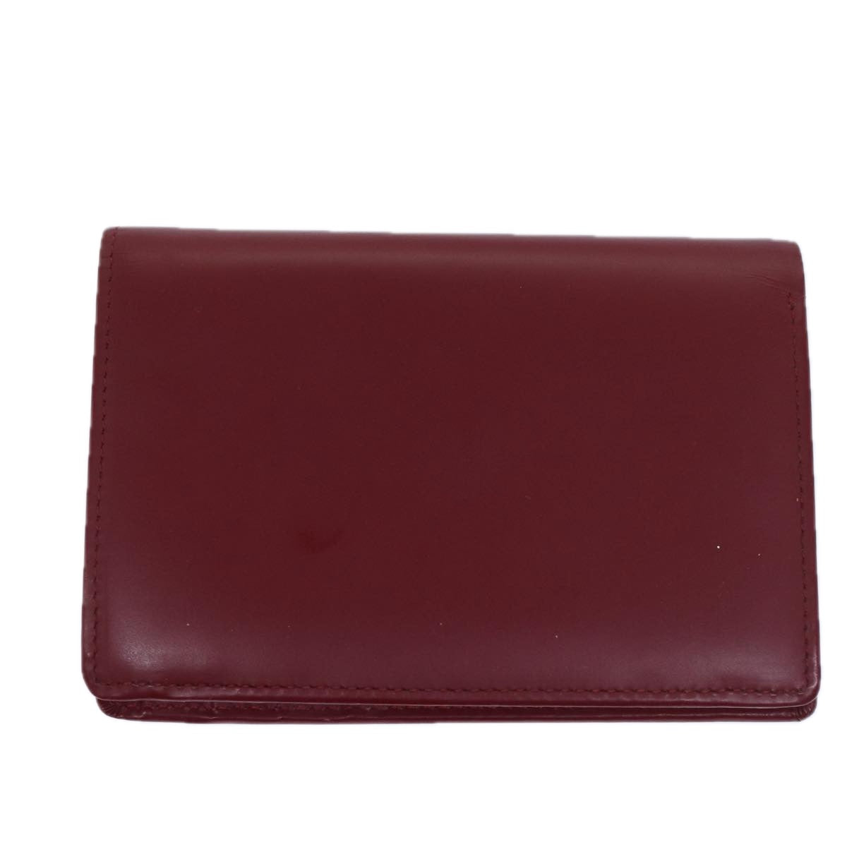 BURBERRY Bifold Wallet Leather Red Auth ep3881 - 0