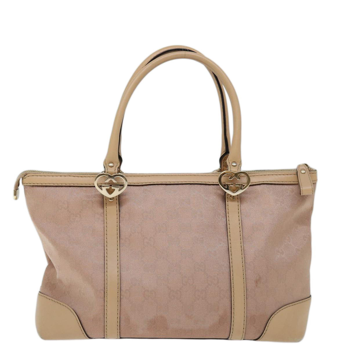 GUCCI GG Canvas Lovely Hand Bag Pink 257069 Auth ep3887 - 0