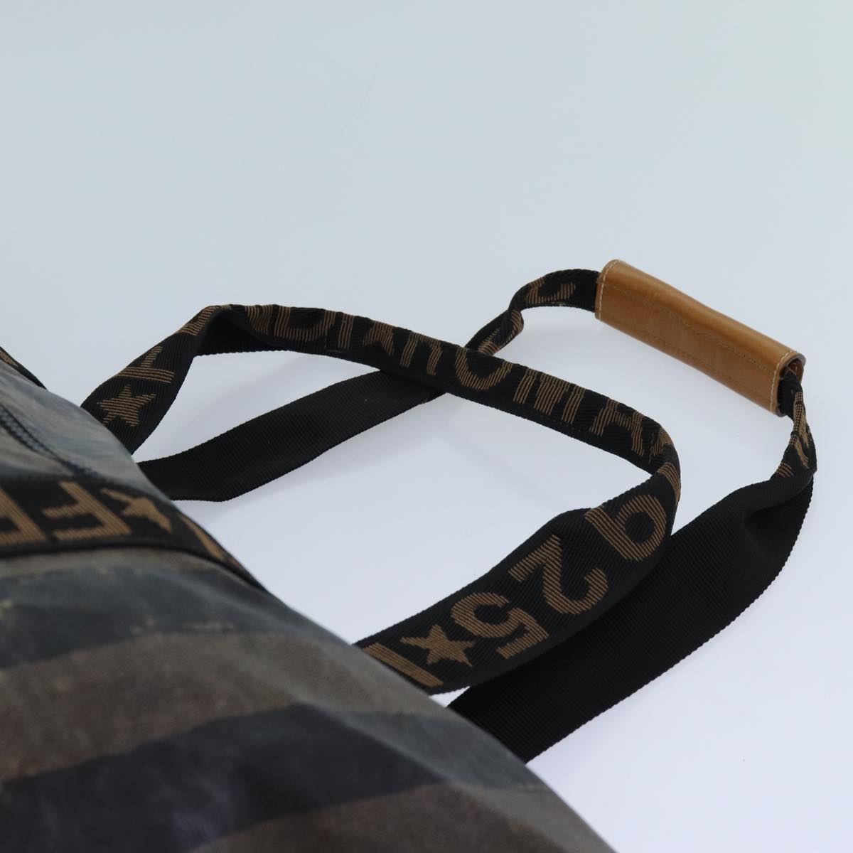 FENDI Pecan Canvas Clutch Bag 2Set Black Brown Auth ep3904