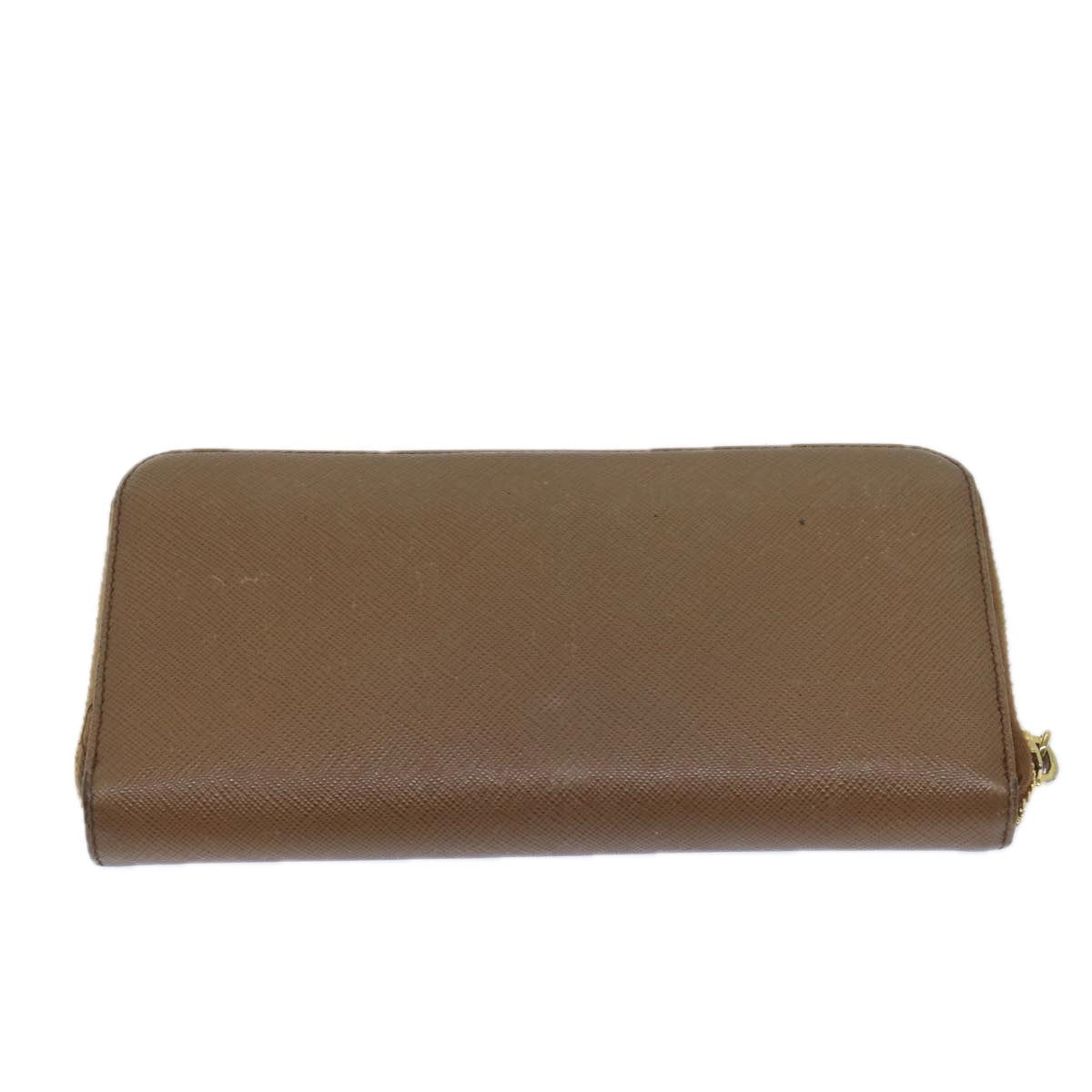 PRADA Long Wallet Safiano leather Brown Auth ep3921 - 0