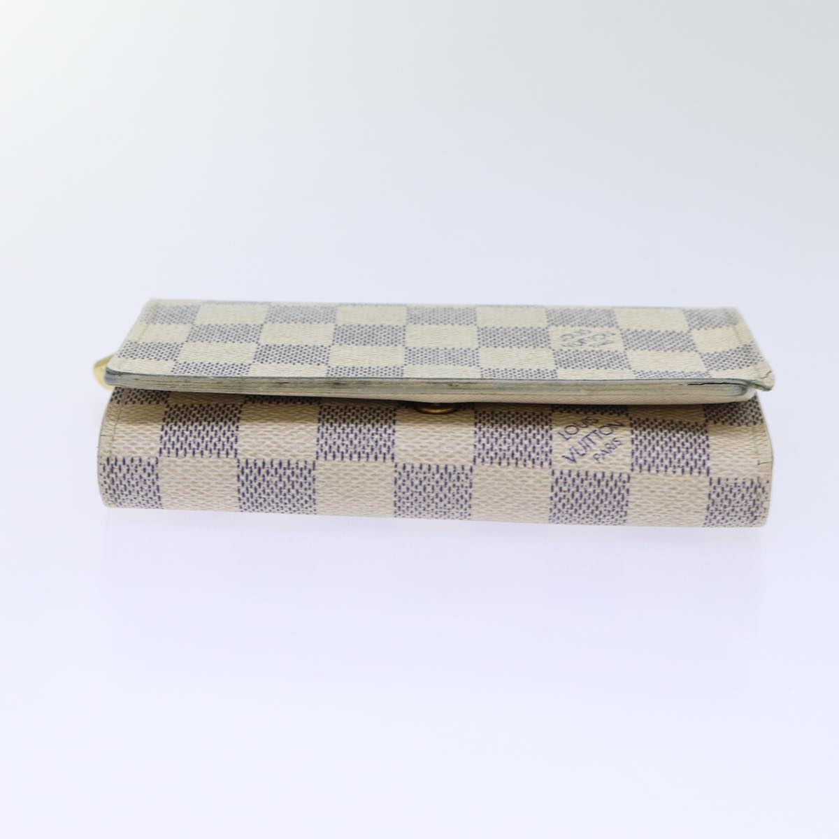 LOUIS VUITTON Damier Azur Portefeuille Tresol Wallet N61744 LV Auth ep3925