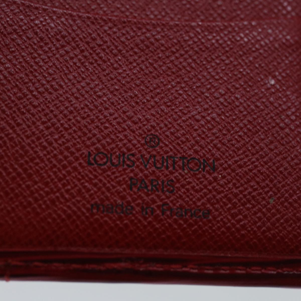 LOUIS VUITTON Epi Organizer De Poch Card Case Red M6358E LV Auth ep3928