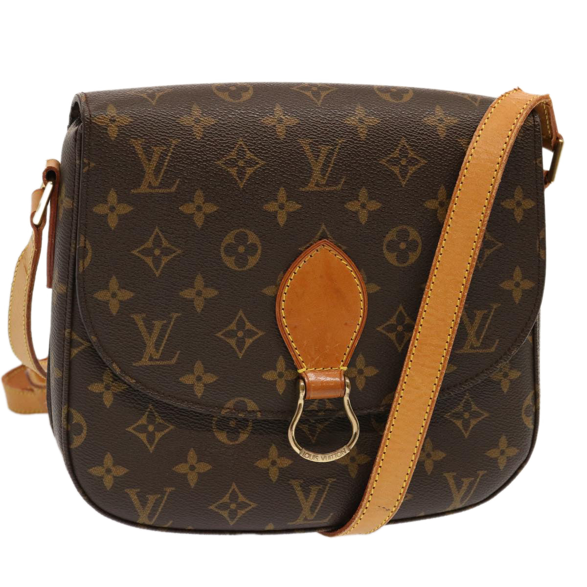 LOUIS VUITTON Monogram Saint Cloud GM Shoulder Bag M51242 LV Auth ep3942