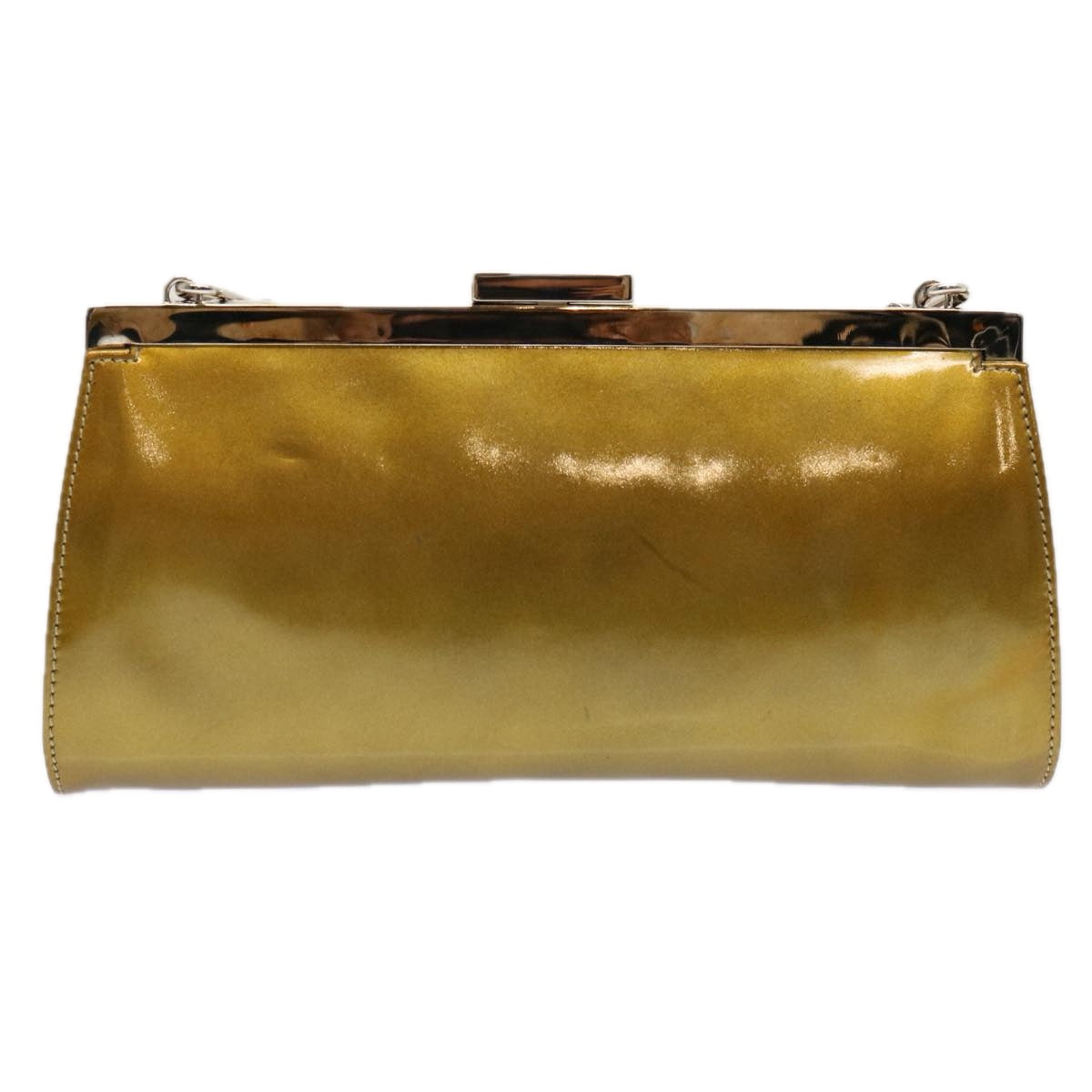 GUCCI Shoulder Bag Enamel Yellow Auth ep3946 - 0