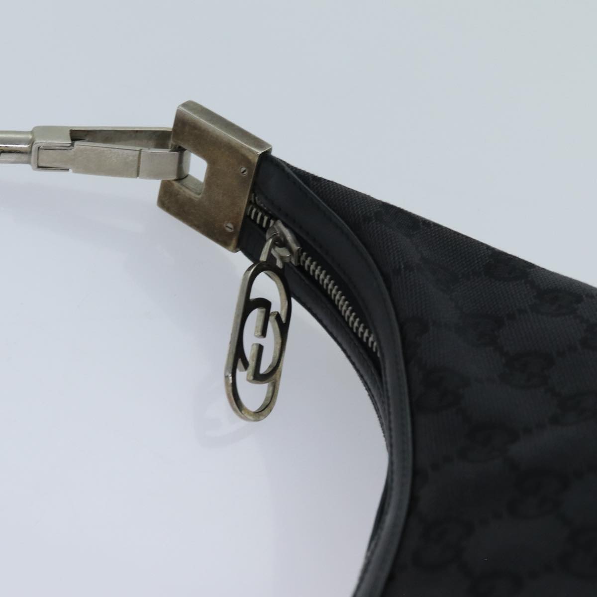 GUCCI GG Canvas Shoulder Bag Black 001 3814 Auth ep3960