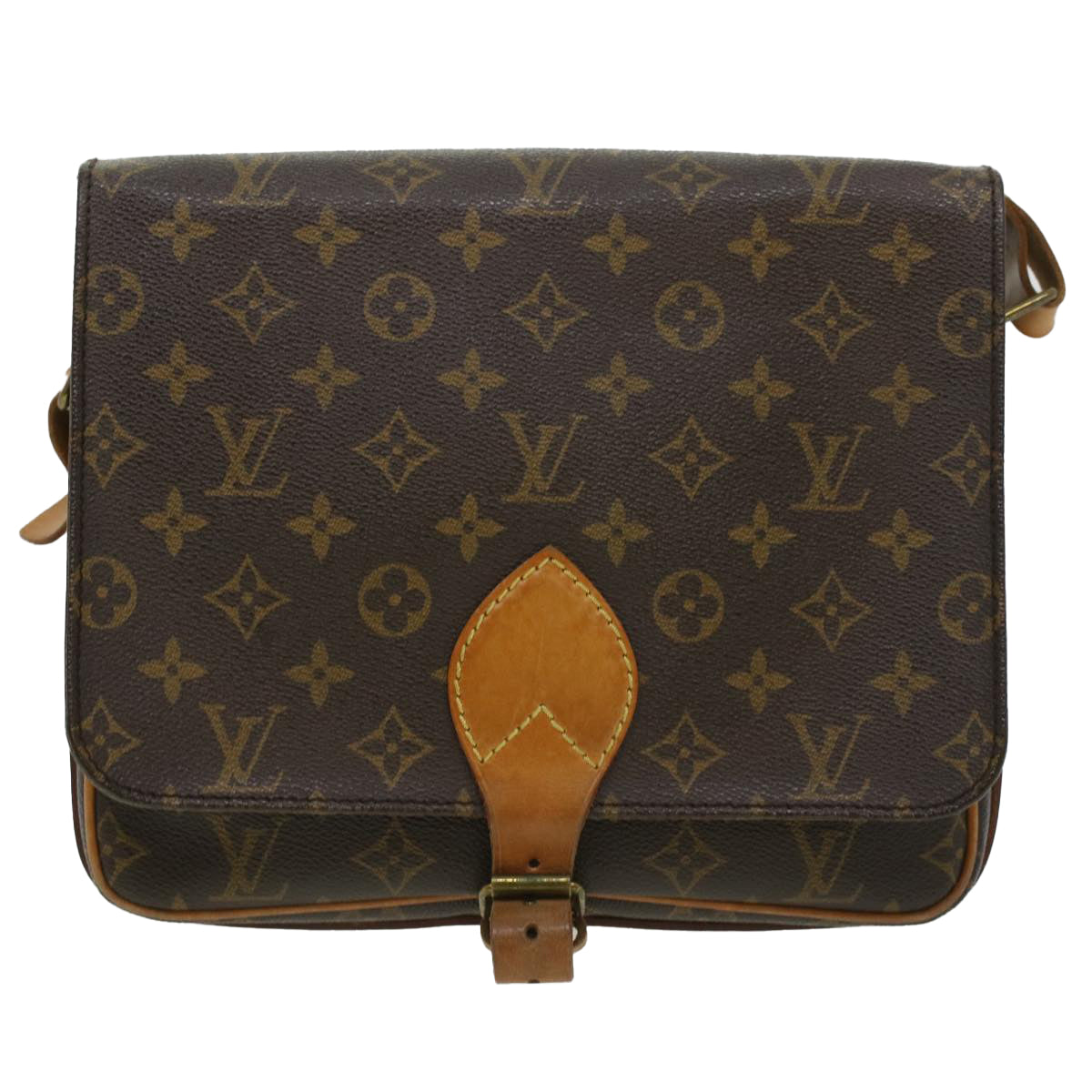 LOUIS VUITTON Monogram Cartouchiere GM Shoulder Bag M51252 LV Auth ep397