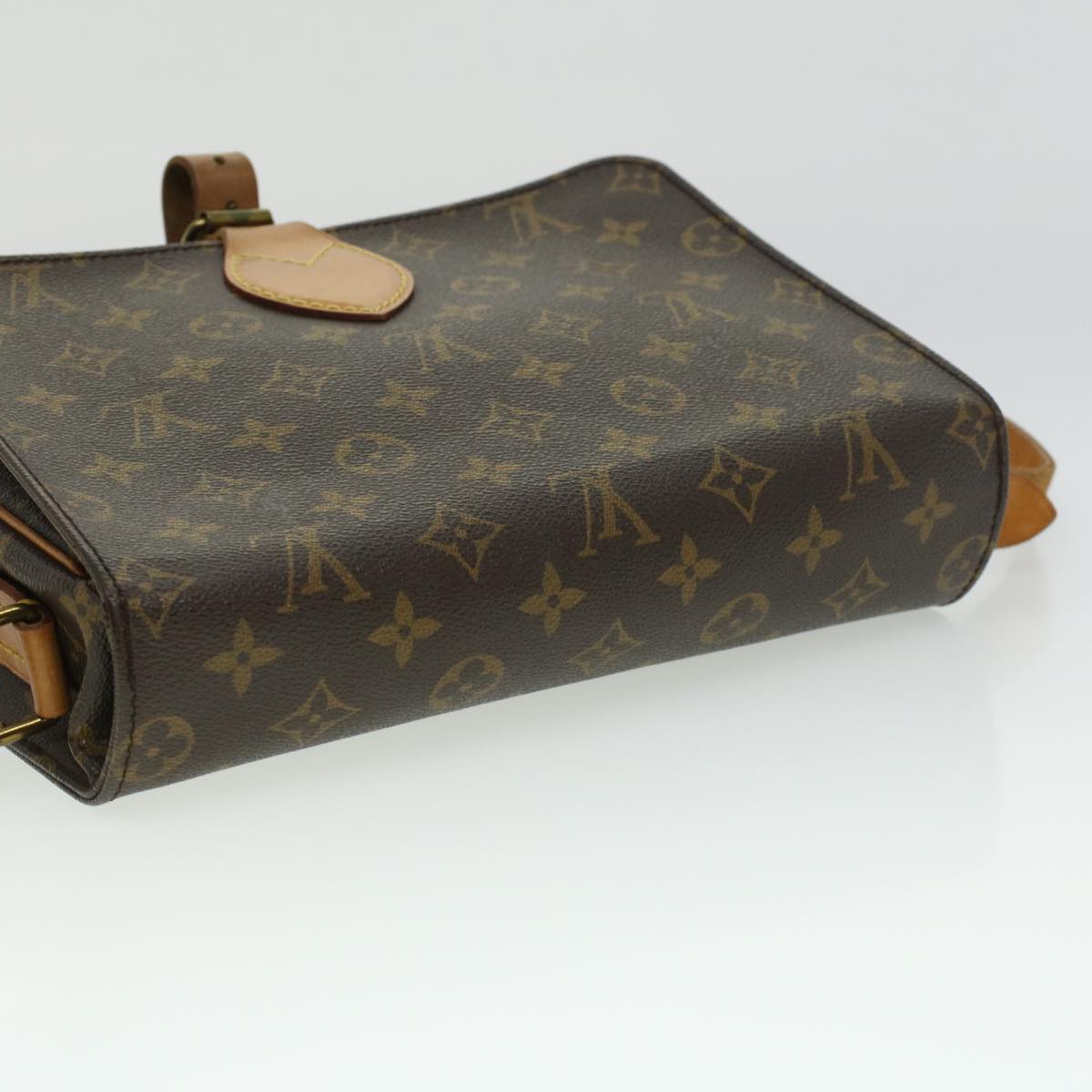 LOUIS VUITTON Monogram Cartouchiere GM Shoulder Bag M51252 LV Auth ep397