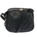 CELINE Macadam Canvas Shoulder Bag Navy Auth ep3990-1