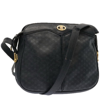 CELINE Macadam Canvas Shoulder Bag Navy Auth ep3990