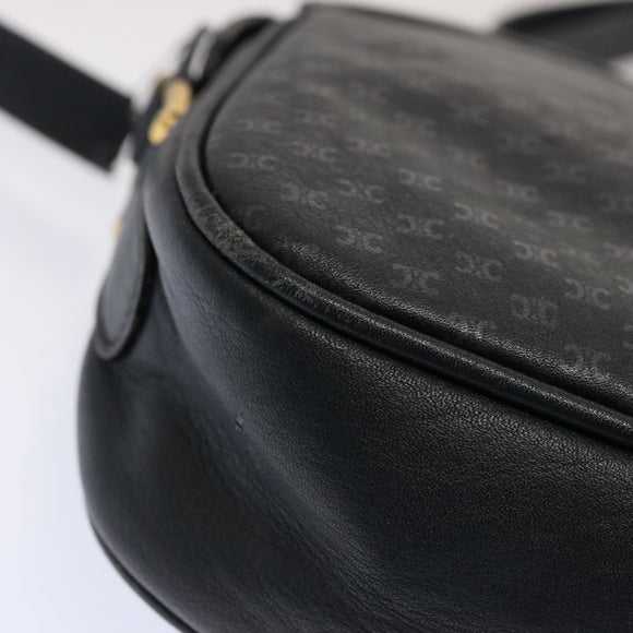 CELINE Macadam Canvas Shoulder Bag Navy Auth ep3990