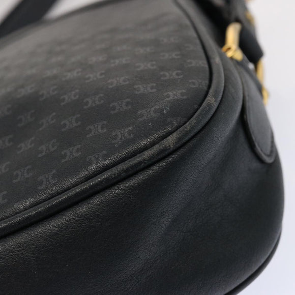 CELINE Macadam Canvas Shoulder Bag Navy Auth ep3990