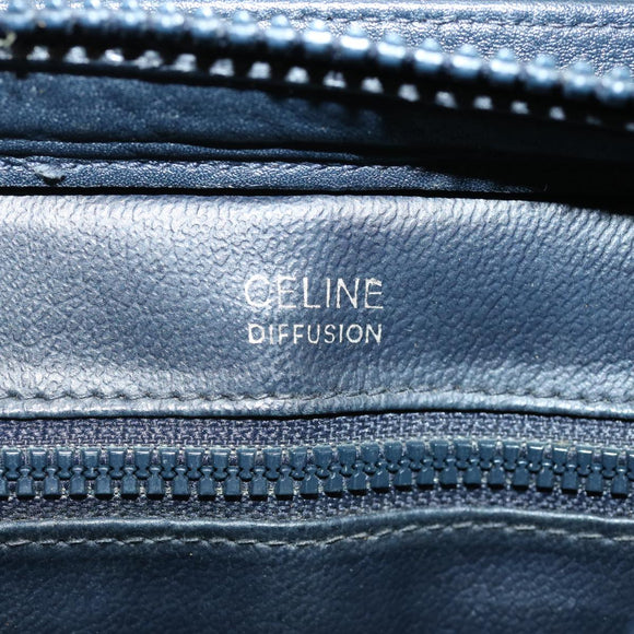 CELINE Macadam Canvas Shoulder Bag Navy Auth ep3990