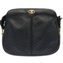 CELINE Macadam Canvas Shoulder Bag Navy Auth ep3990-2